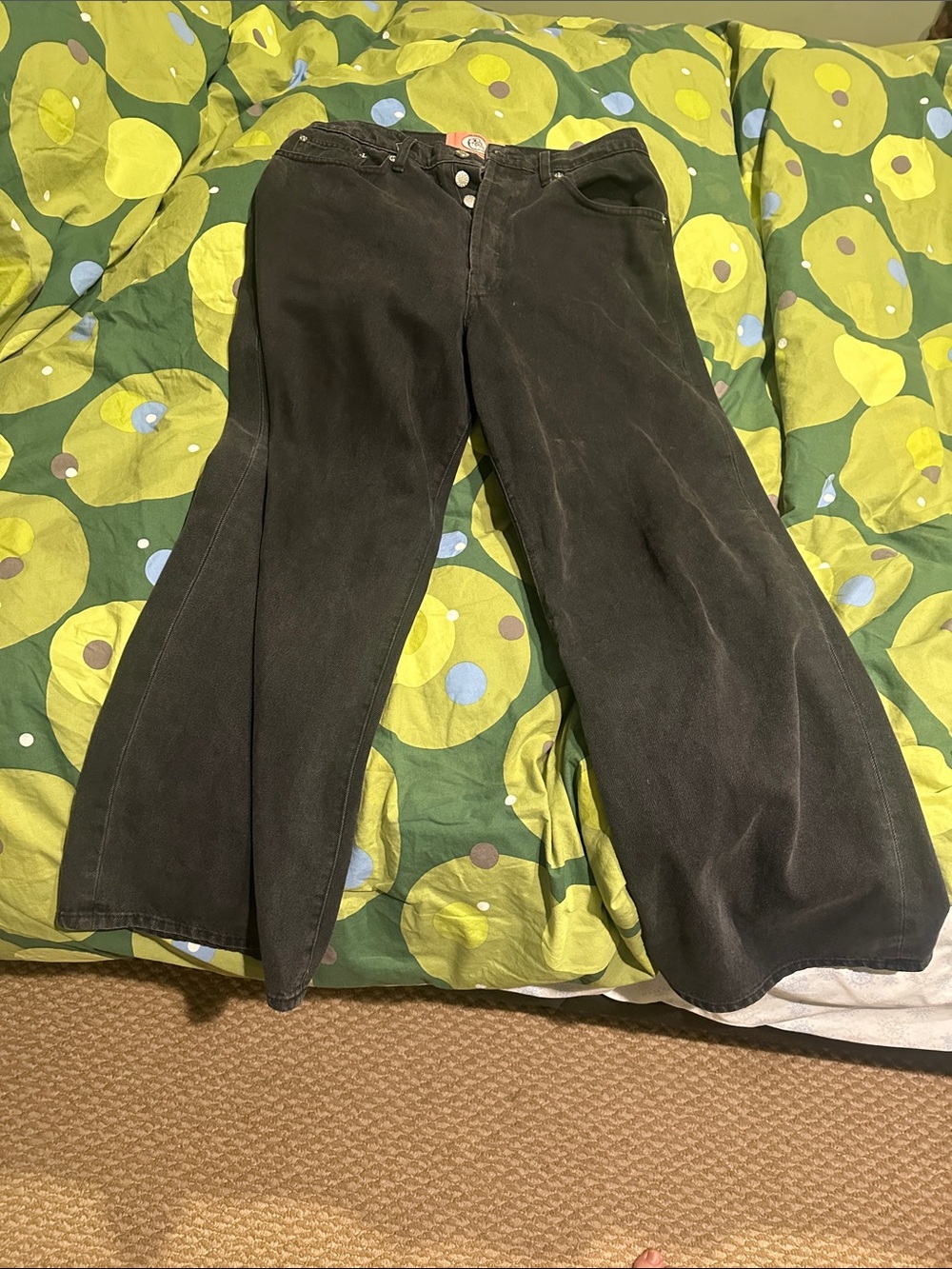 Black Wide-Leg Flared Women's Jeans